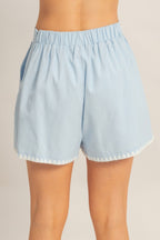Scallop Trim Pocket Shorts -