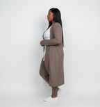Plus Ribbed Cardigan and Leggings Set -