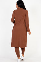Ribbed Cardigan and Leggings Set -