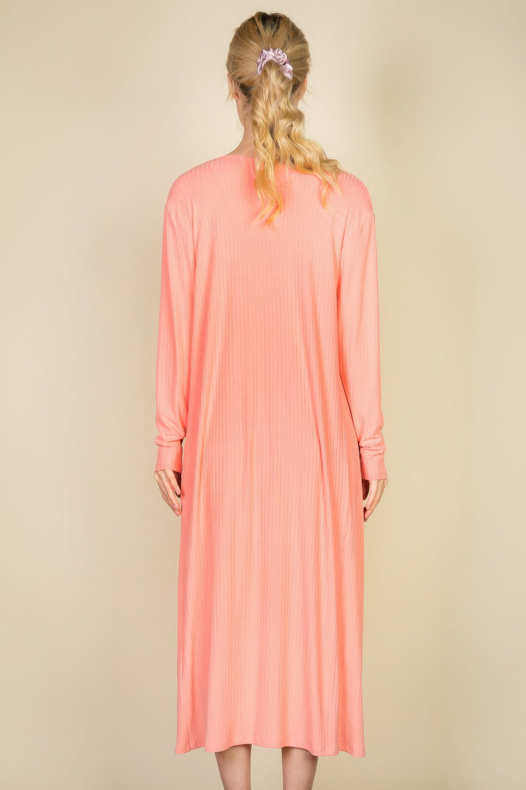 Ribbed Cami Dress Cardigan Set -
