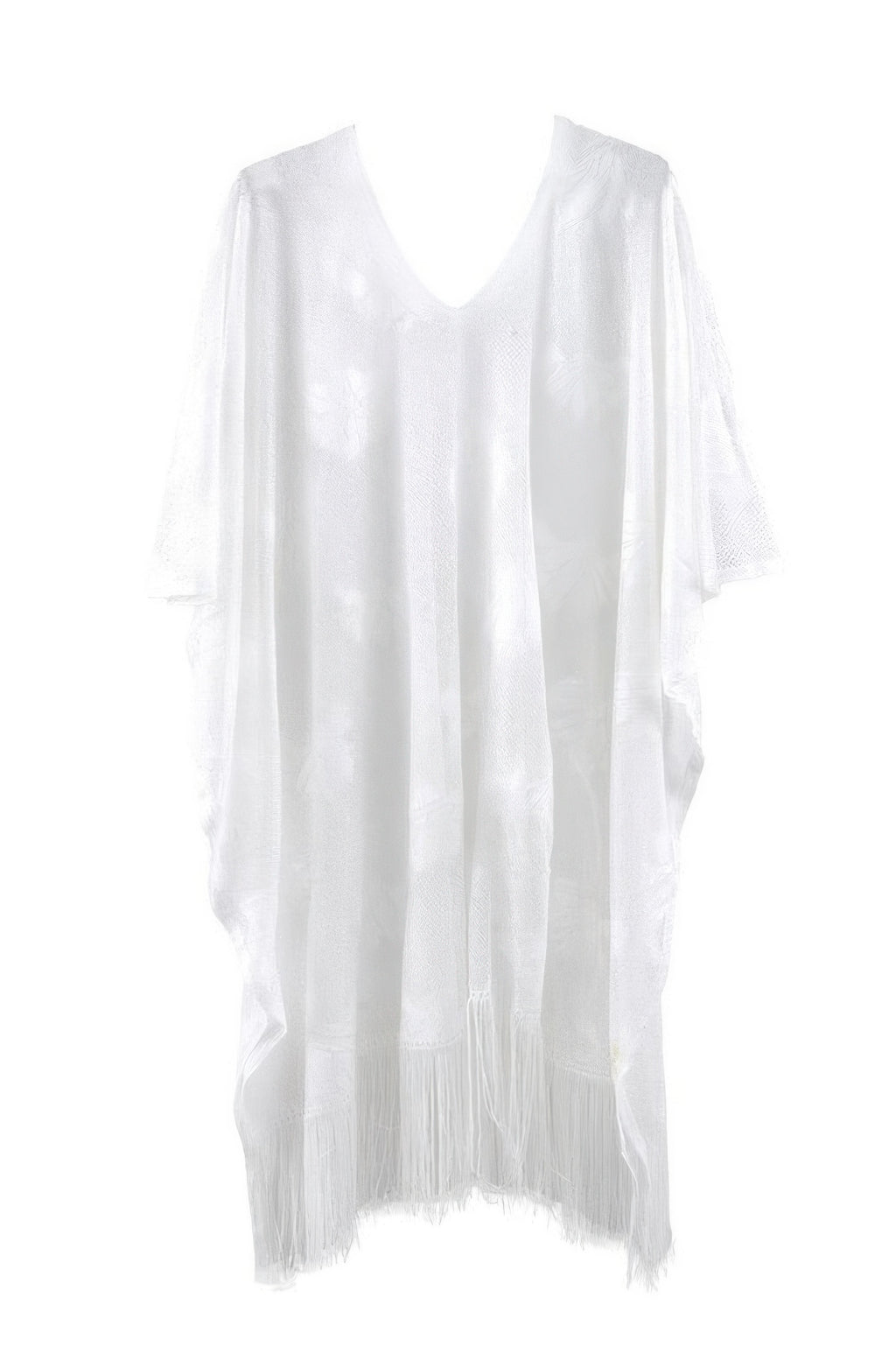 Floral Lace Fringe Tassel Poncho -