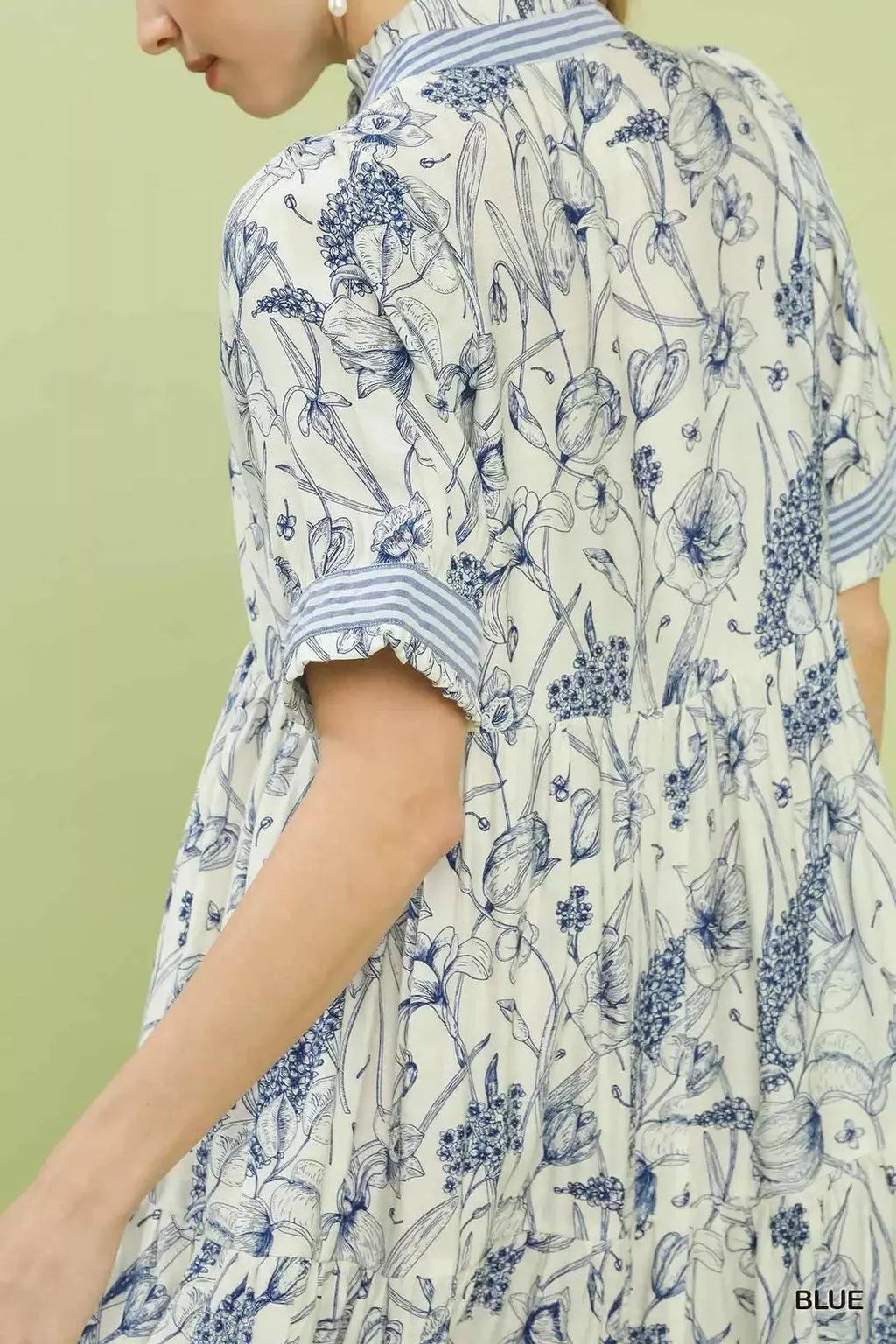 Tiered Floral Midi Dress -