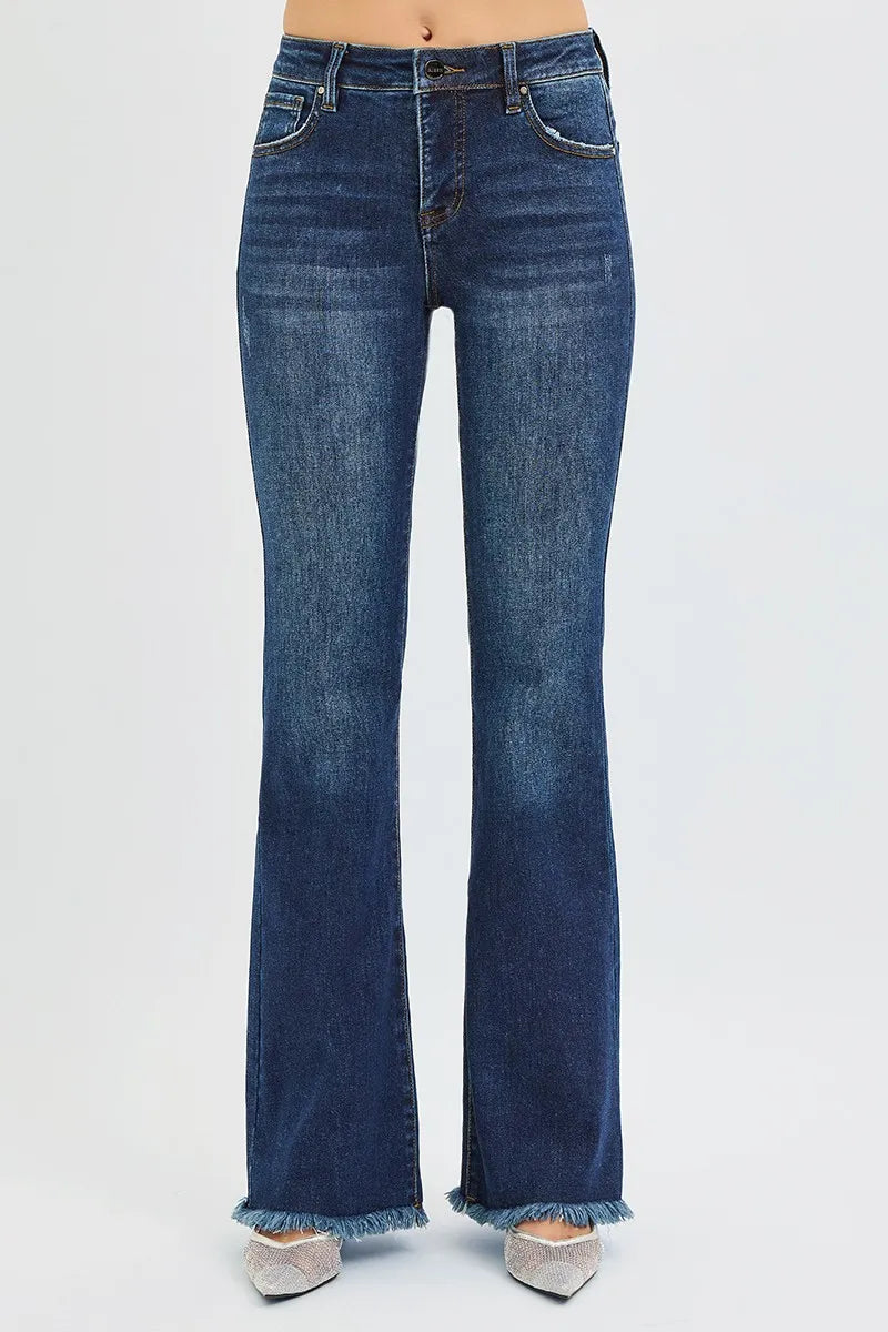 Mid Rise Tummy Control Flare Jeans Secondary image