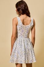 Floral Fit Flare Mini Dress -