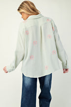 Embroidered Cotton Gauze Shirt -
