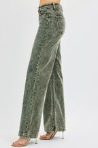 High Rise Corduroy Wide Leg Jeans -
