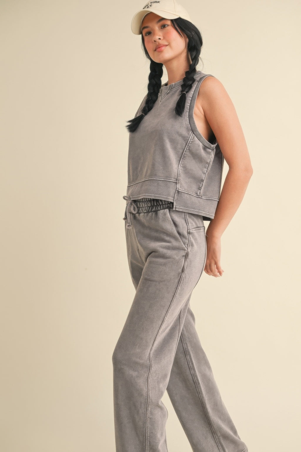 Mineral Wash Sleeveless Tank -