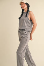 Mineral Wash Sleeveless Tank -