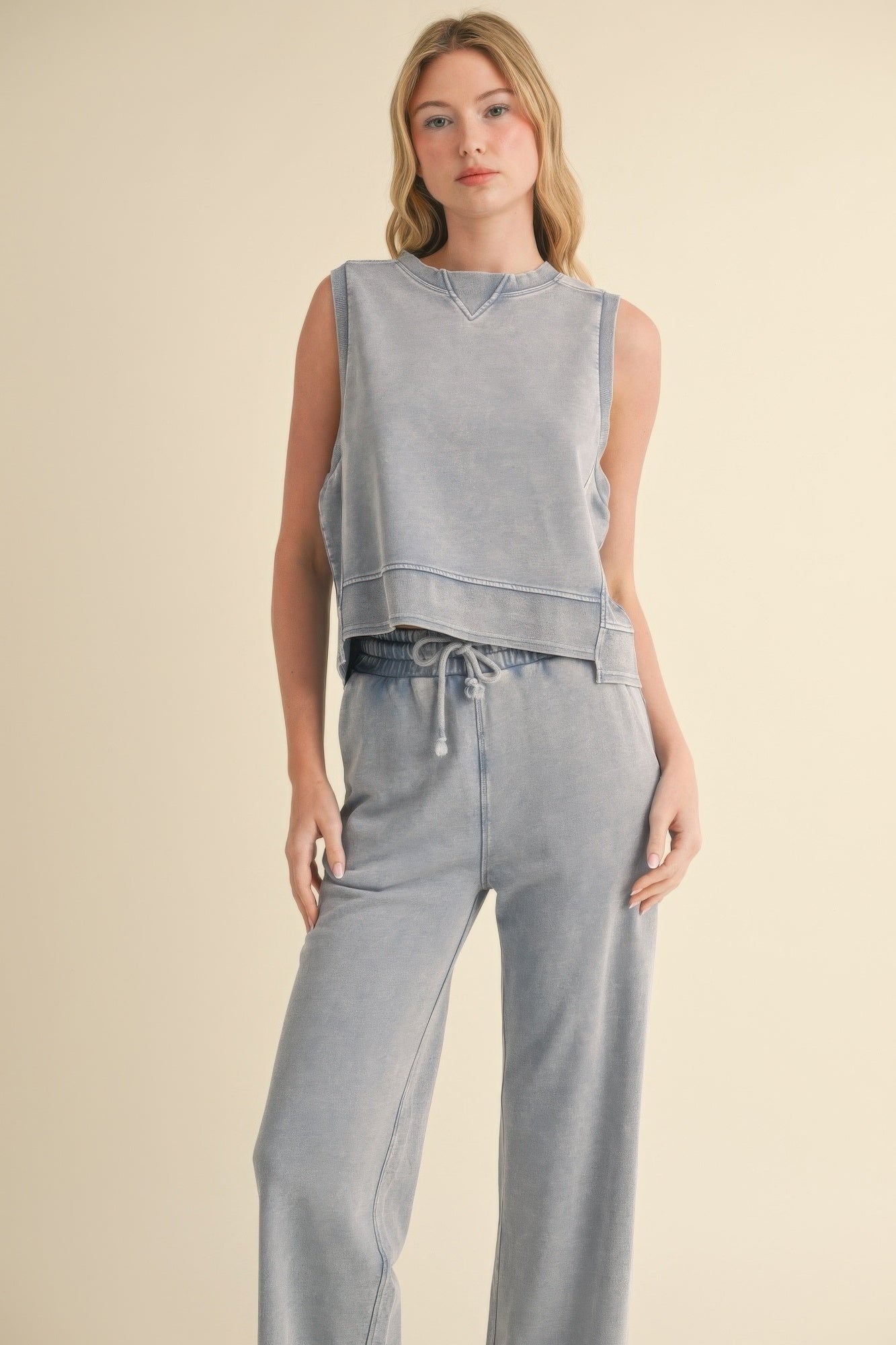 Mineral Wash Sleeveless Tank -