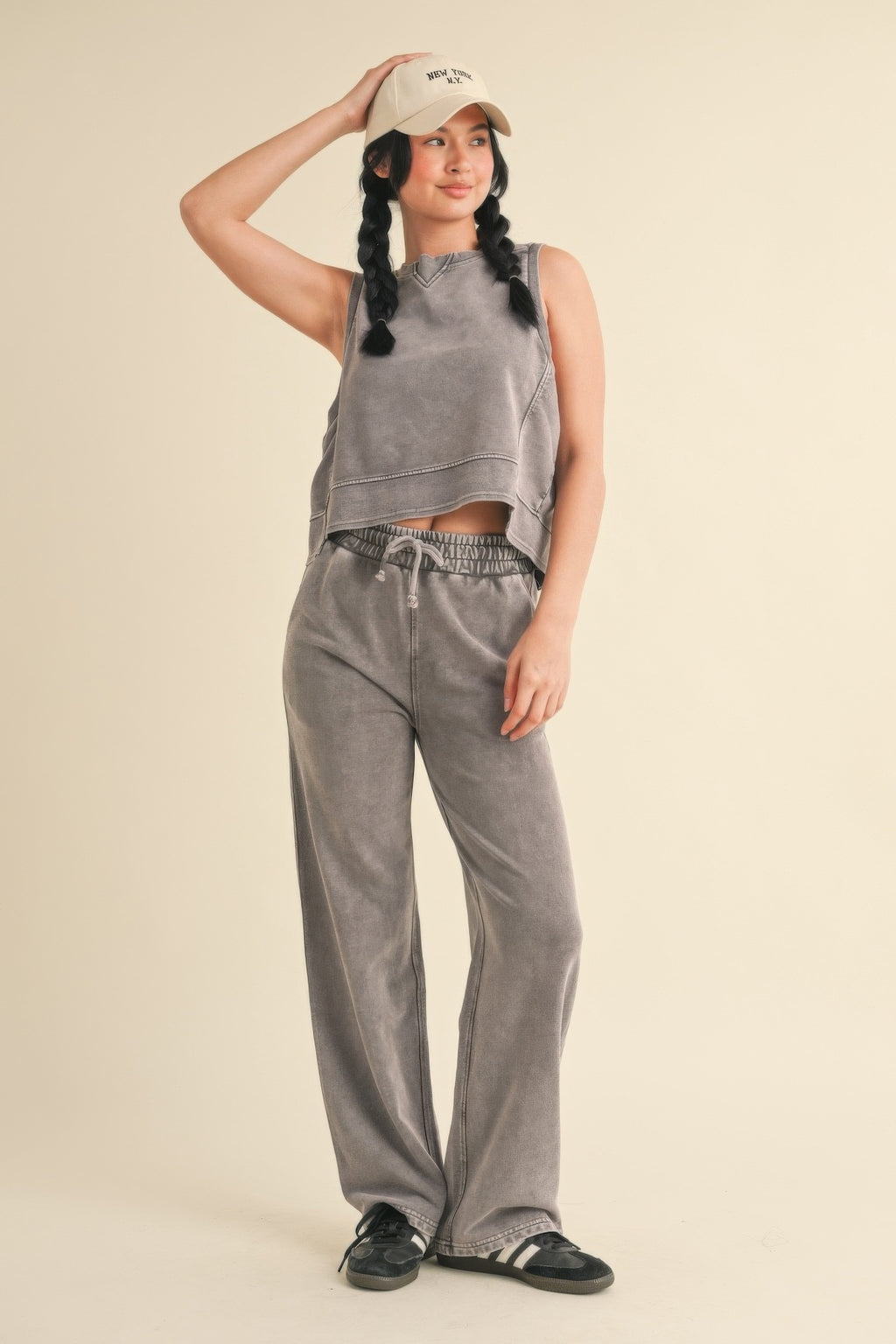 Mineral Wash Sleeveless Tank -