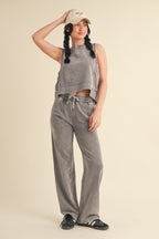 Mineral Wash Sleeveless Tank -