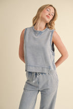 Mineral Wash Sleeveless Tank -
