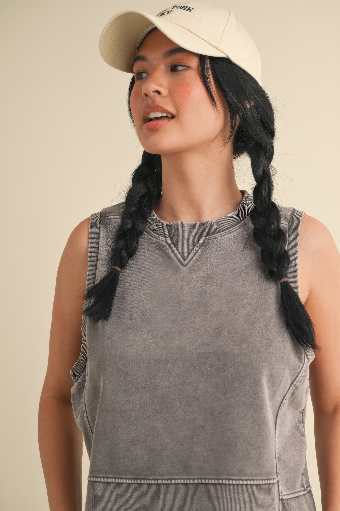 Mineral Wash Sleeveless Tank -