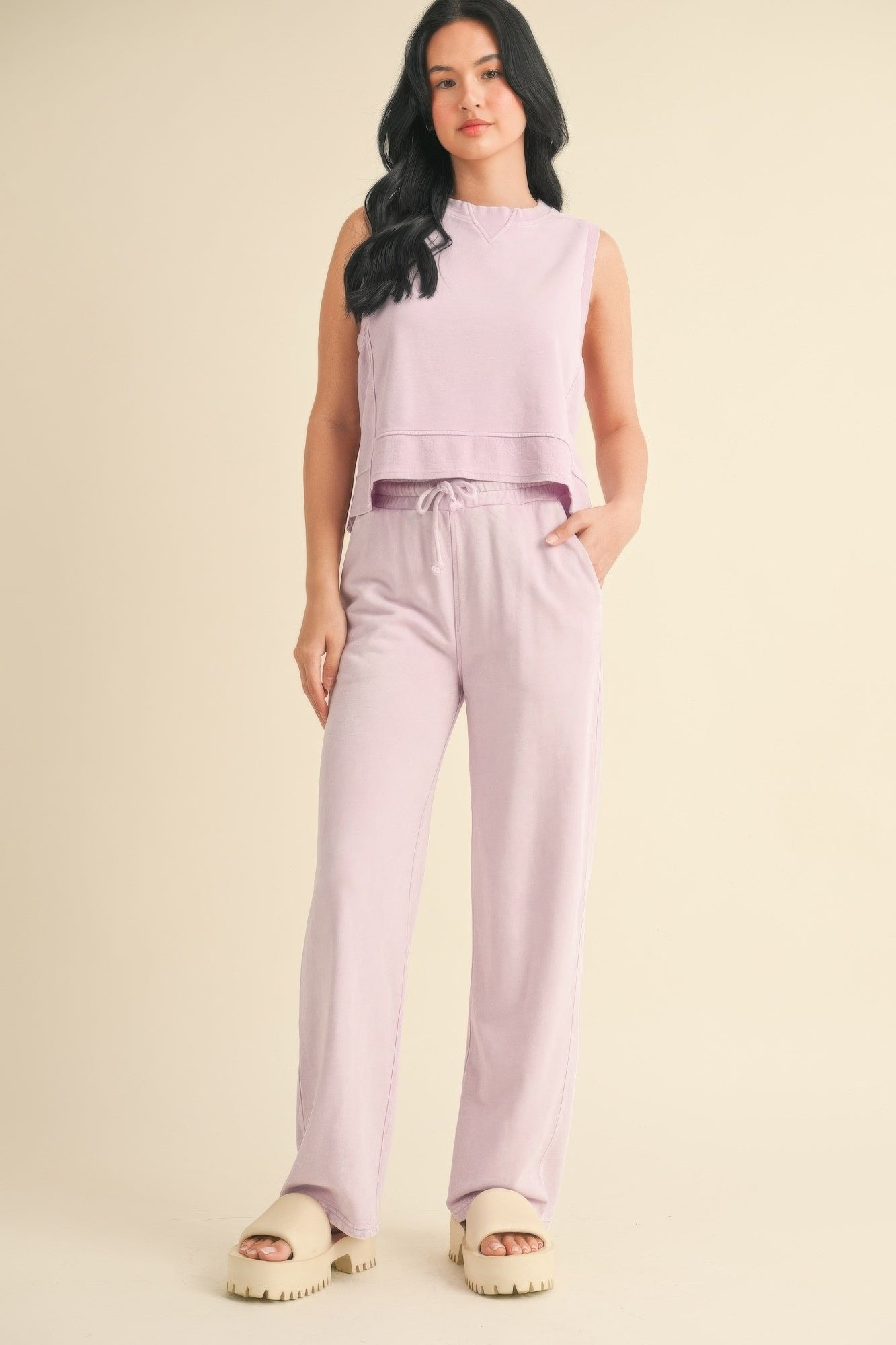 Mineral Wash Sleeveless Tank -