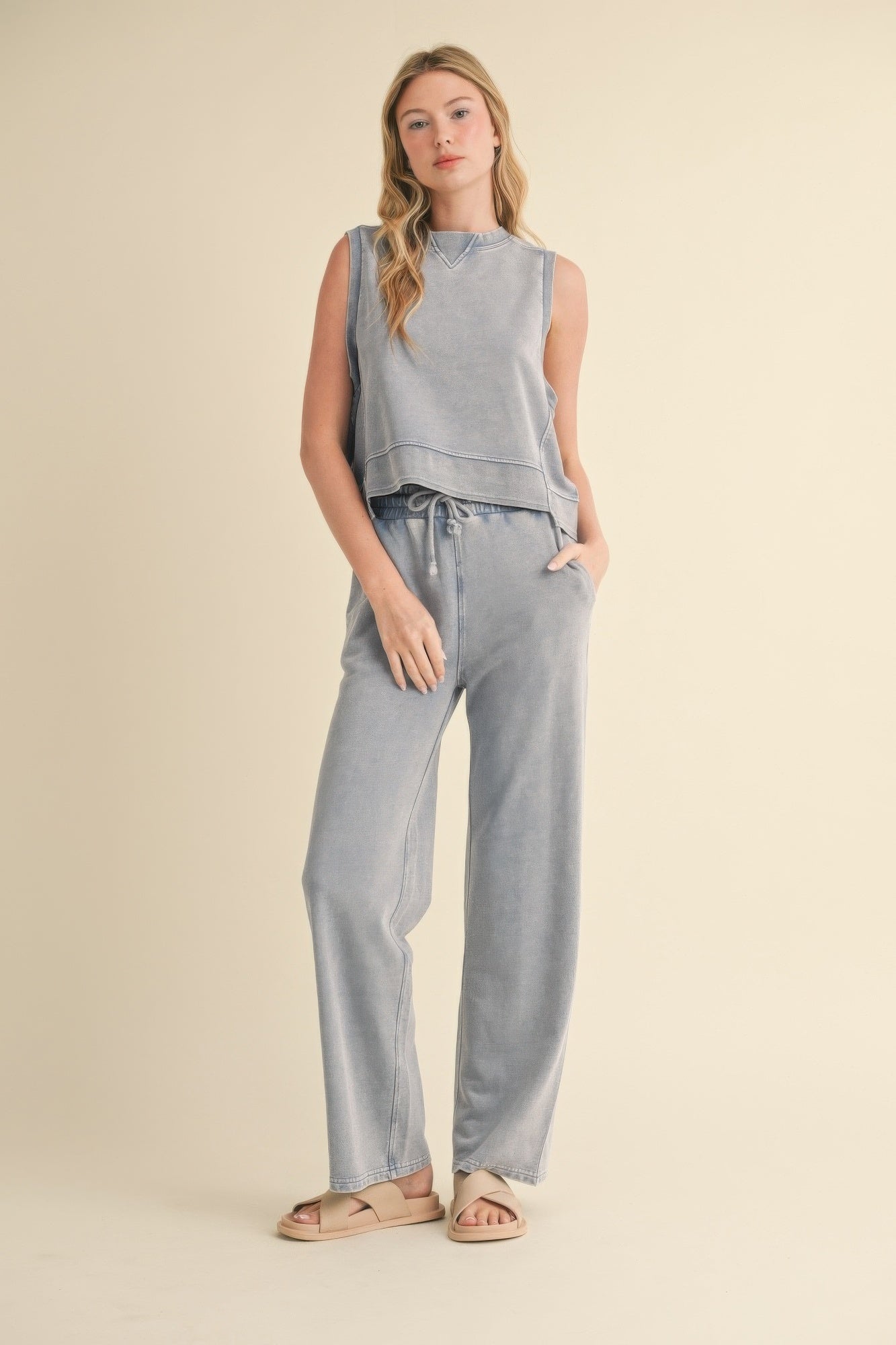 Mineral Wash Sleeveless Tank -