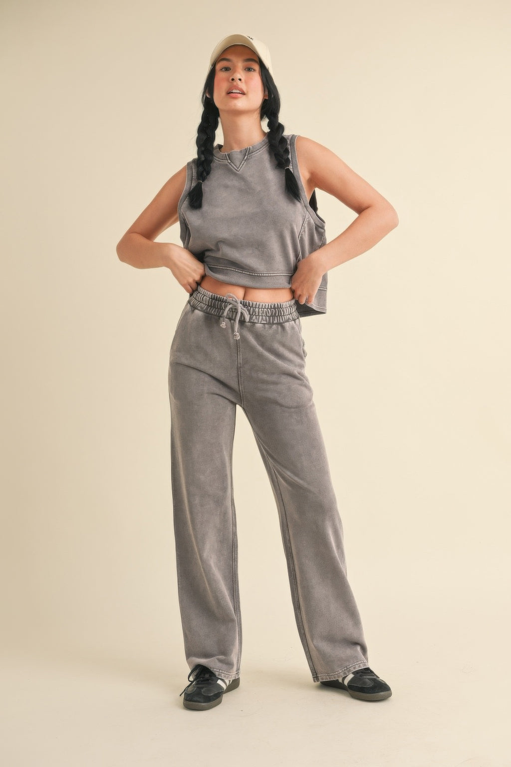 Mineral Wash Sleeveless Tank -