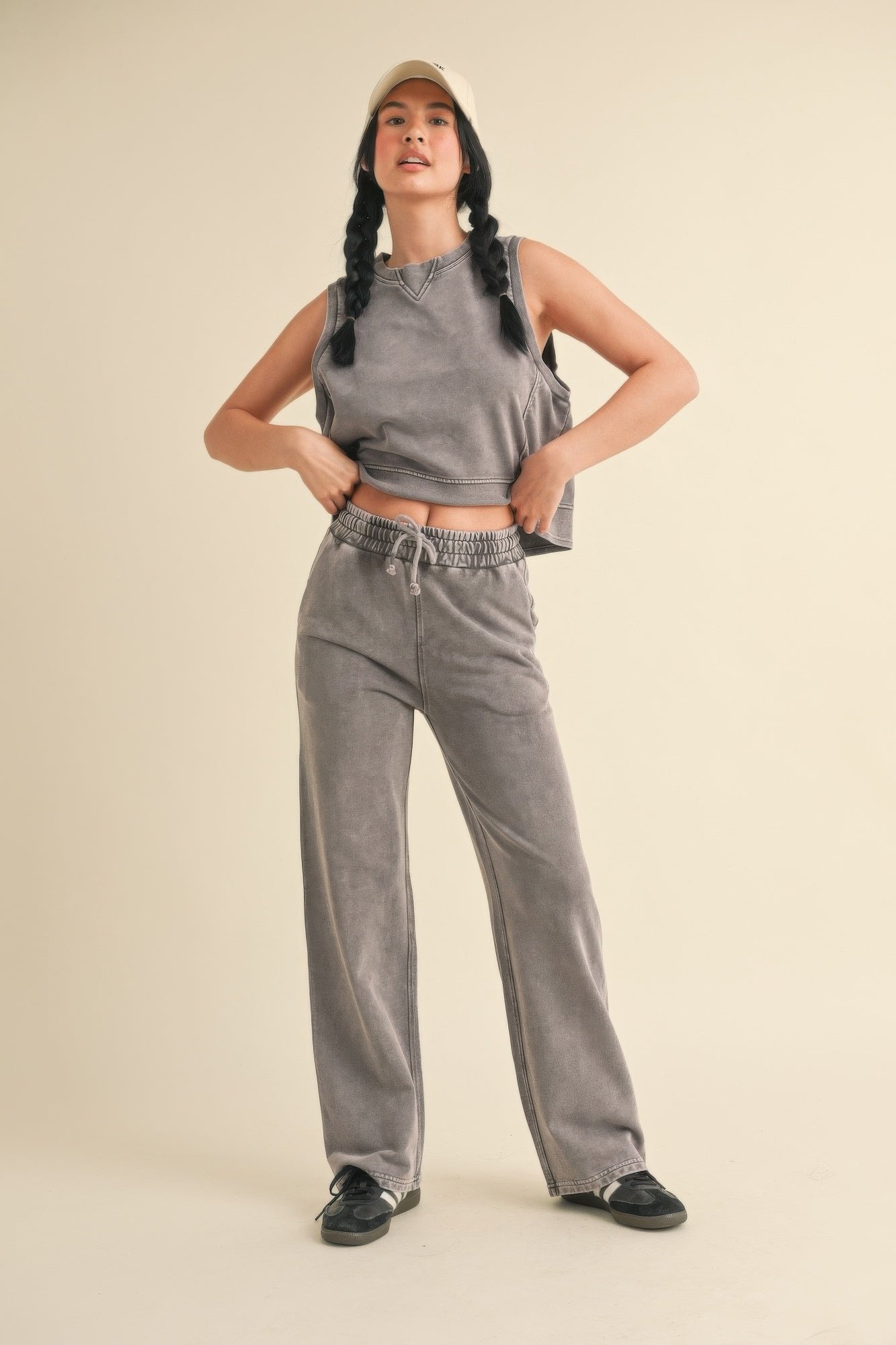 Mineral Wash Sleeveless Tank -