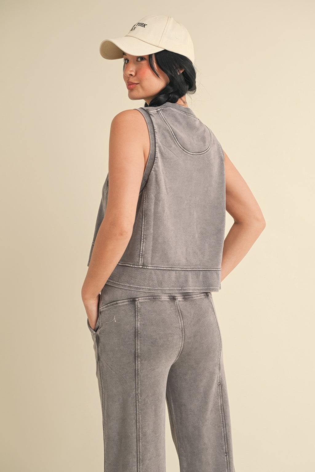 Mineral Wash Sleeveless Tank -