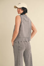 Mineral Wash Sleeveless Tank -