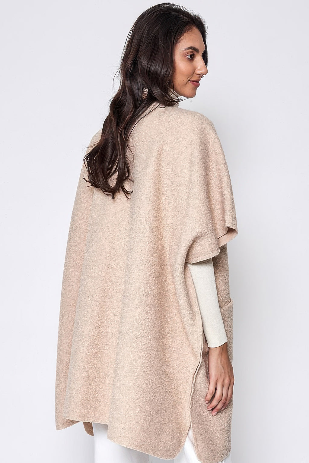 Oversized Open Front Kimono Cardigan -