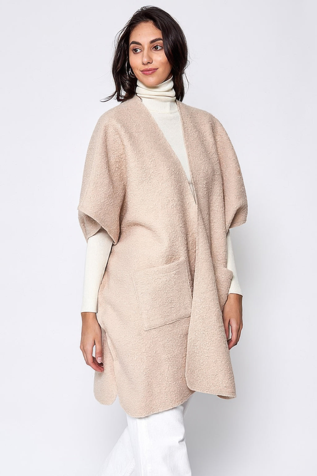 Oversized Open Front Kimono Cardigan -