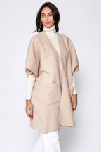 Oversized Open Front Kimono Cardigan -