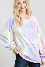 Tie-Dye Oversized Sweatshirt - L